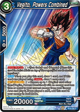 Vegito, Powers Combined - BT6-036 - Common (FOIL) available at 401 Games Canada