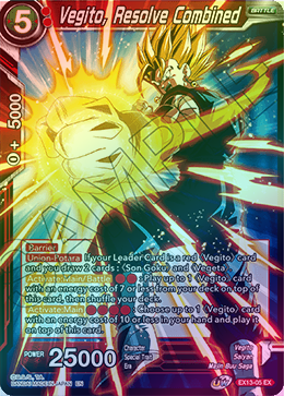 Vegito, Resolve Combined - EX13-05 - Expansion Rare (Foil) available at 401 Games Canada