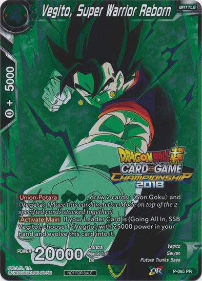 Vegito, Super Warrior Reborn - P-065 - Promo (Foil) available at 401 Games Canada