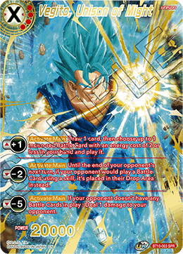 Vegito, Unison of Might - BT10-003 - Special Rare (SPR) (Reprint) available at 401 Games Canada