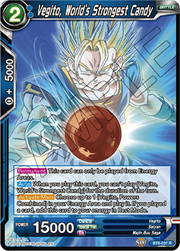 Vegito, World's Strongest Candy - BT6-037 - Rare available at 401 Games Canada