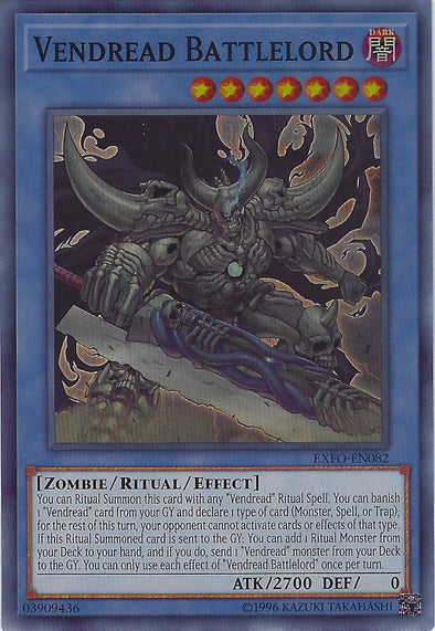 Vendread Battlelord - EXFO-EN082 - Super Rare - Unlimited available at 401 Games Canada