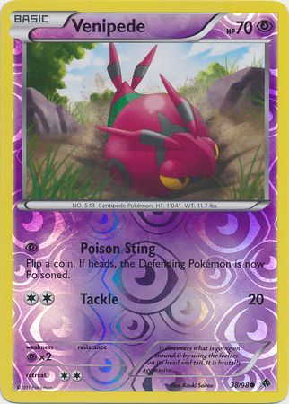 Venipede - 38/98 - Common - Reverse Holo available at 401 Games Canada