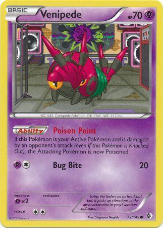 Venipede - 72/149 - Common available at 401 Games Canada