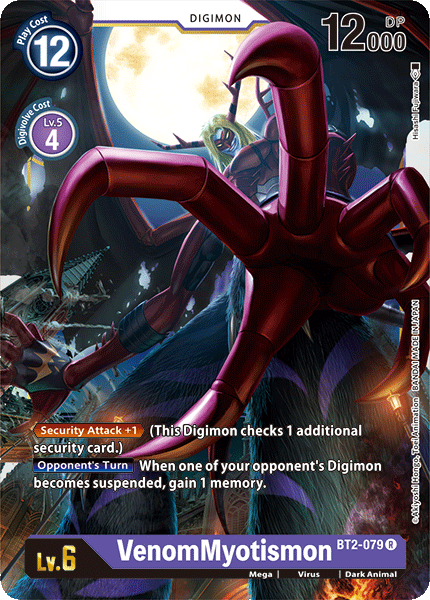 VenomMyotismon - BT2-079 - Rare available at 401 Games Canada