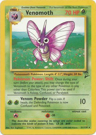 Venomoth - 31/130 - Rare available at 401 Games Canada