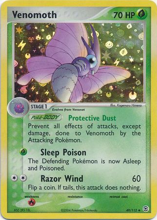 Venomoth - 49/112 - Uncommon - Reverse Holo available at 401 Games Canada