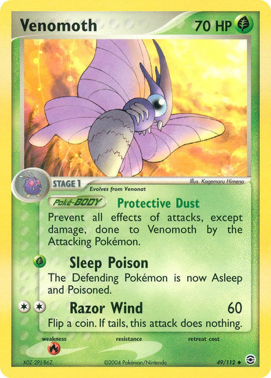 Venomoth - 49/112 - Uncommon available at 401 Games Canada