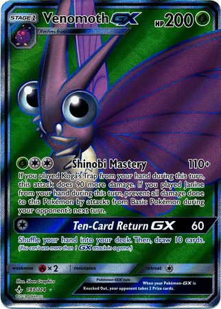 Venomoth GX - 193/214 - Full Art Ultra Rare available at 401 Games Canada