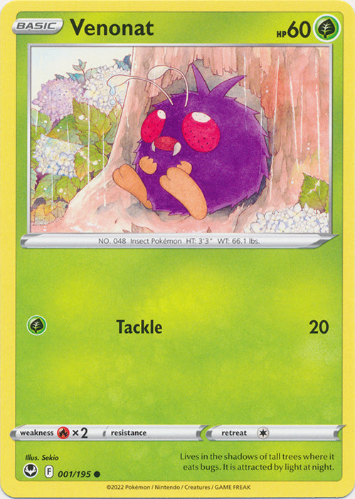 Venonat - 001/195 - Common available at 401 Games Canada