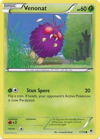 Venonat - 1/119 - Common available at 401 Games Canada