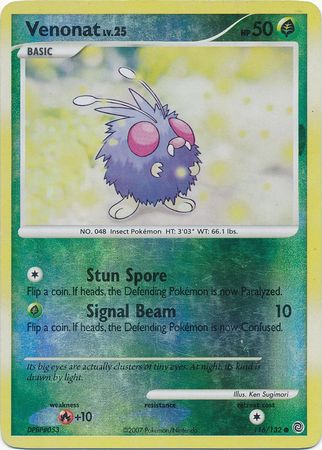 Venonat - 116/132 - Common - Reverse Holo available at 401 Games Canada