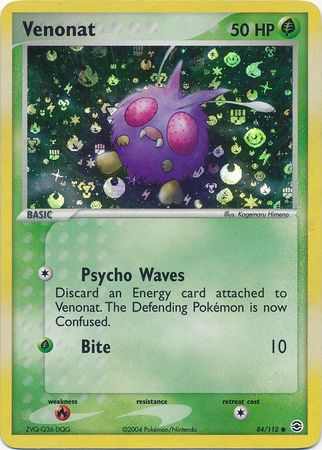 Venonat - 84/112 - Common - Reverse Holo available at 401 Games Canada