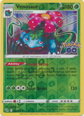 Venusaur - 003/078 - Holo Rare - Reverse Holo available at 401 Games Canada