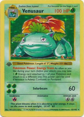 Venusaur - 15/102 - Holo - 1st Edition available at 401 Games Canada