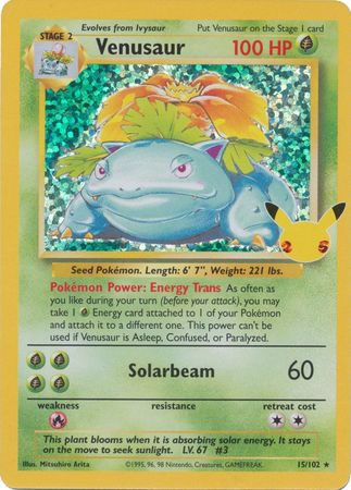 Venusaur - 15/102 - Holo Rare (Classic Collection) available at 401 Games Canada