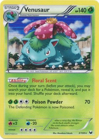 Venusaur - 3/108 - Holo Rare available at 401 Games Canada