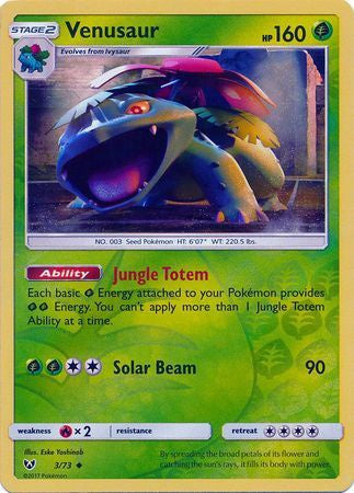 Venusaur - 3/73 - Uncommon - Reverse Holo available at 401 Games Canada