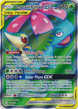 Venusaur & Snivy GX - 210/236 - Full Art Ultra Rare available at 401 Games Canada