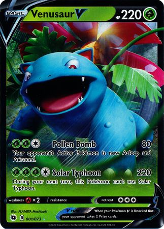 Venusaur V - 001/073 - Ultra Rare available at 401 Games Canada