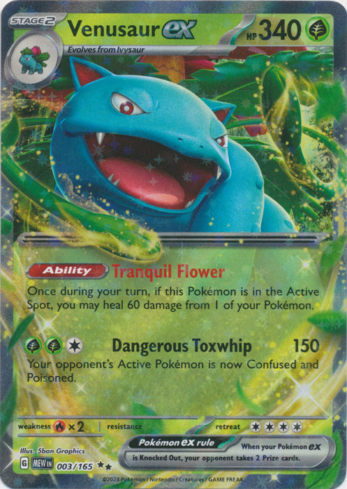 401 Games Canada - Venusaur ex - 003/165 - Double Rare