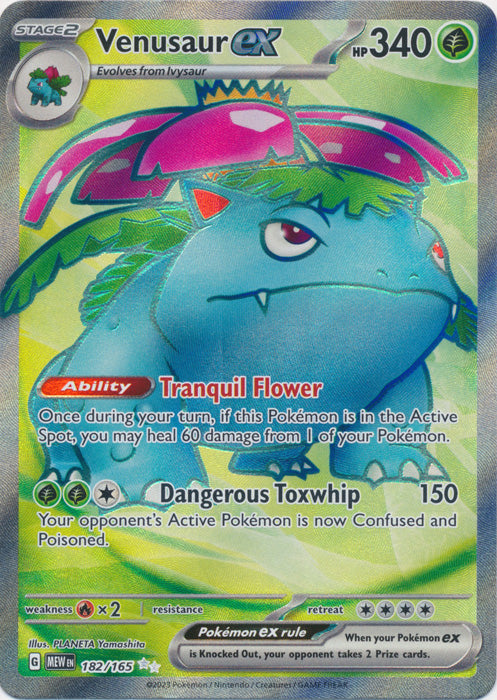 Venusaur ex - 182/165 - Full Art Ultra Rare available at 401 Games Canada