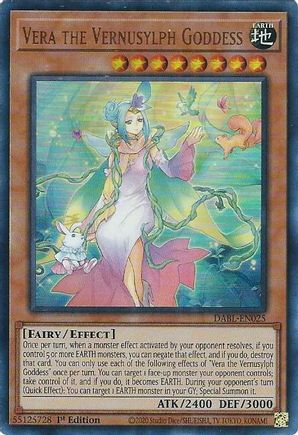 Vera the Vernusylph Goddess - DABL-EN025 - Ultra Rare - 1st Edition available at 401 Games Canada