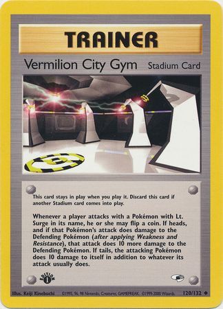 Vermilion City Gym - 120/132 - Uncommon - 1st Edition available at 401 Games Canada