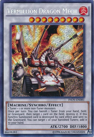 Vermillion Dragon Mech - INOV-EN081 - Secret Rare - Unlimited available at 401 Games Canada