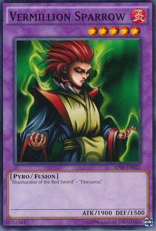 Vermillion Sparrow - AP08-EN021 - Common available at 401 Games Canada