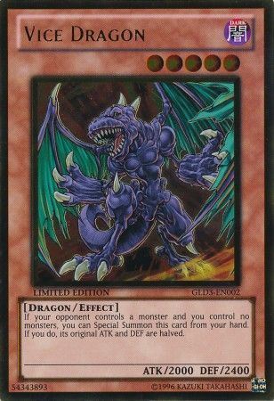 Vice Dragon - GLD3-EN002 - Gold Rare - Limited Edition available at 401 Games Canada