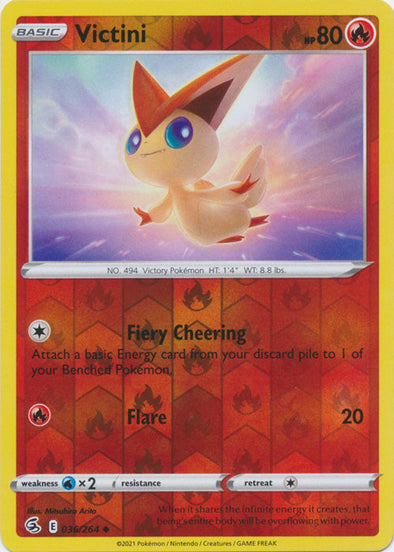 Victini - 036/264 - Uncommon - Reverse Holo available at 401 Games Canada