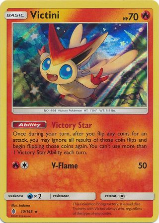 Victini - 10/145 - Holo Rare available at 401 Games Canada