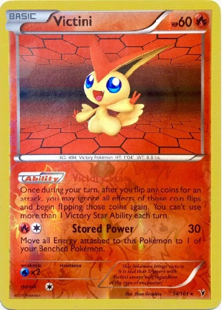 Victini - 14/101 - Holo Rare - Reverse Holo available at 401 Games Canada