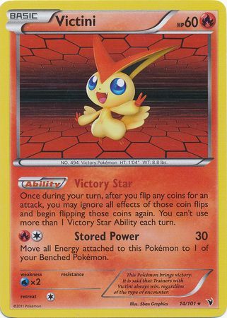 Victini - 14/101 - Holo Rare available at 401 Games Canada