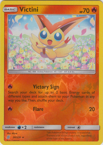 Victini - 26/236 - Holo Rare - Reverse Holo available at 401 Games Canada