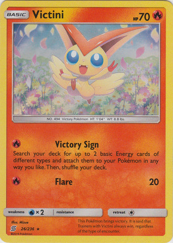 Victini - 26/236 - Holo Rare available at 401 Games Canada