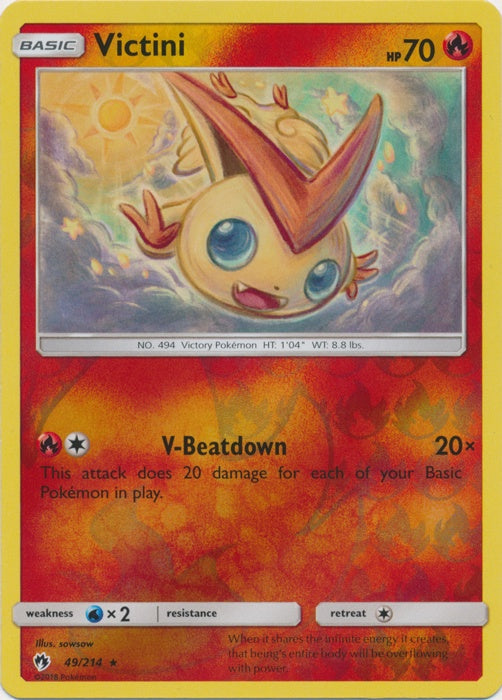 Victini - 49/214 - Reverse Foil available at 401 Games Canada