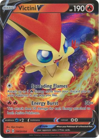 Victini V - SWSH104 - Promo available at 401 Games Canada