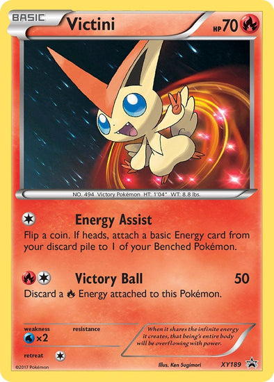 Victini - XY189 - Holo Promo available at 401 Games Canada