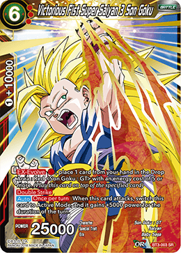 Victorious Fist Super Saiyan 3 Son Goku - BT3-003 - Super Rare available at 401 Games Canada