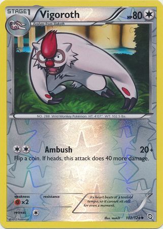 Vigoroth - 102/124 - Uncommon - Reverse Holo available at 401 Games Canada