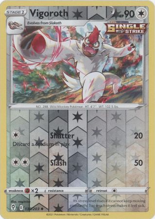 Vigoroth - 130/203 - Uncommon - Reverse Holo available at 401 Games Canada