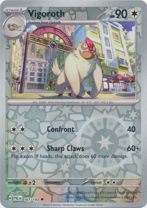 Vigoroth - 161/193 - Common - Reverse Holo available at 401 Games Canada