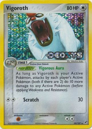 Vigoroth - 50/107 - Uncommon - Reverse Holo available at 401 Games Canada