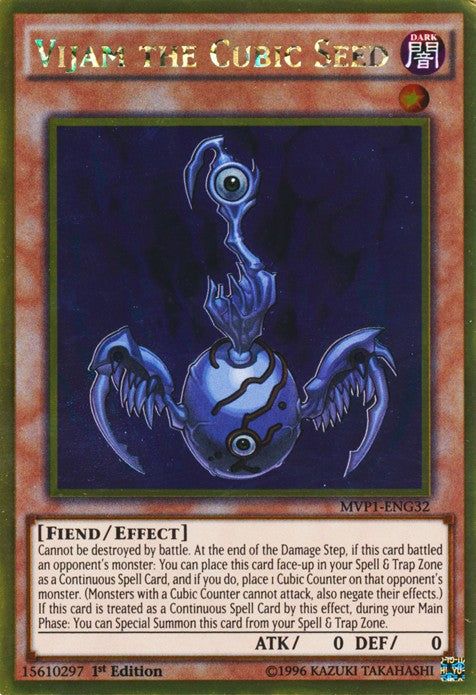 Vijam the Cubic Seed - MVP1-ENG32 - Gold Rare - 1st Edition available at 401 Games Canada