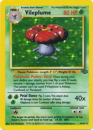 Vileplume - 15/64 - Holo - Unlimited available at 401 Games Canada