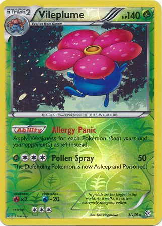 Vileplume - 3/149 - Holo Rare - Reverse Holo available at 401 Games Canada