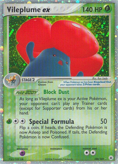 Vileplume ex - 100/101 - Ultra Rare available at 401 Games Canada