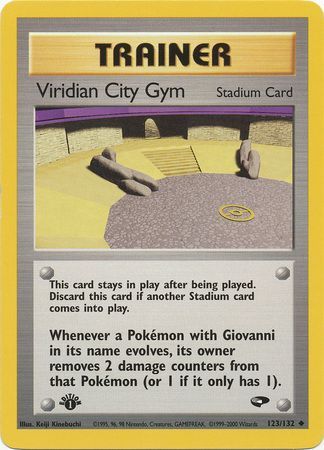 Viridian City Gym - 123/132 - Uncommon - 1st Edition available at 401 Games Canada